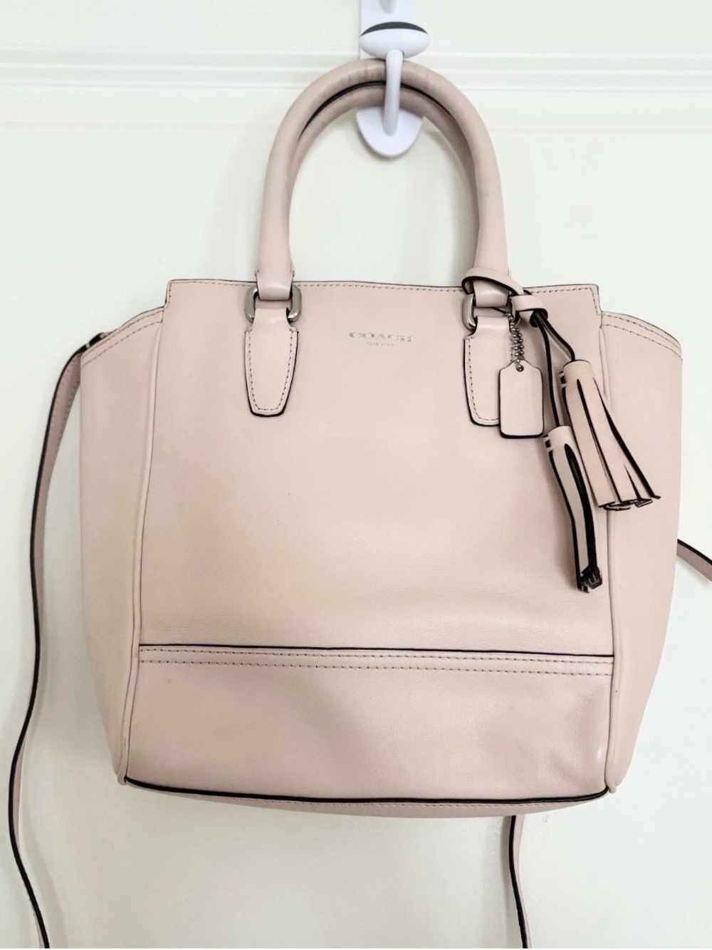 Coach Women's pink mini 2way Leather Tote